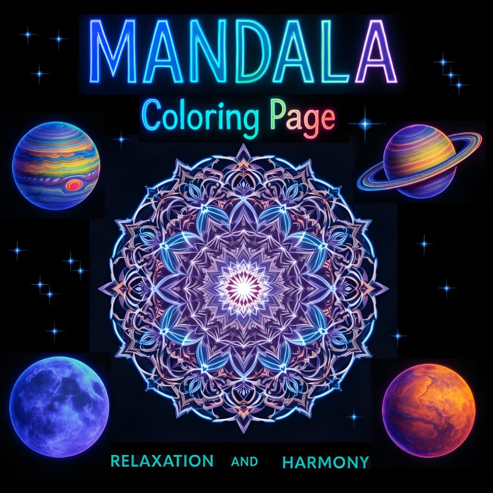 Mandala Coloring Page for Adults – Relaxation and Harmony for Stress Relief