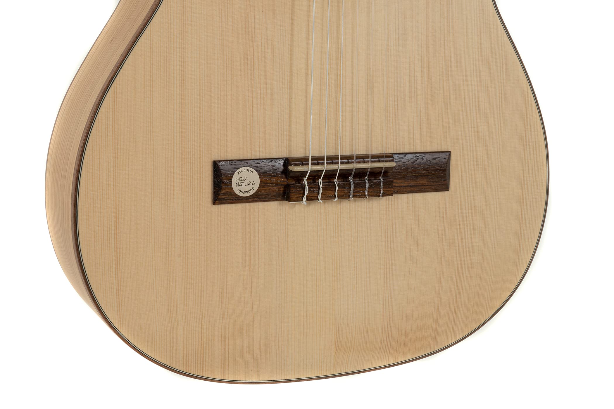 GEWA gitara koncertowa, gitara klasyczna Pro Natura Gold - rozmiar 4/4 - pełna płyta wierzchnia ze świerku - tył/boczki wiśnia lita - kolor naturalny - półmat - struny Hannabach