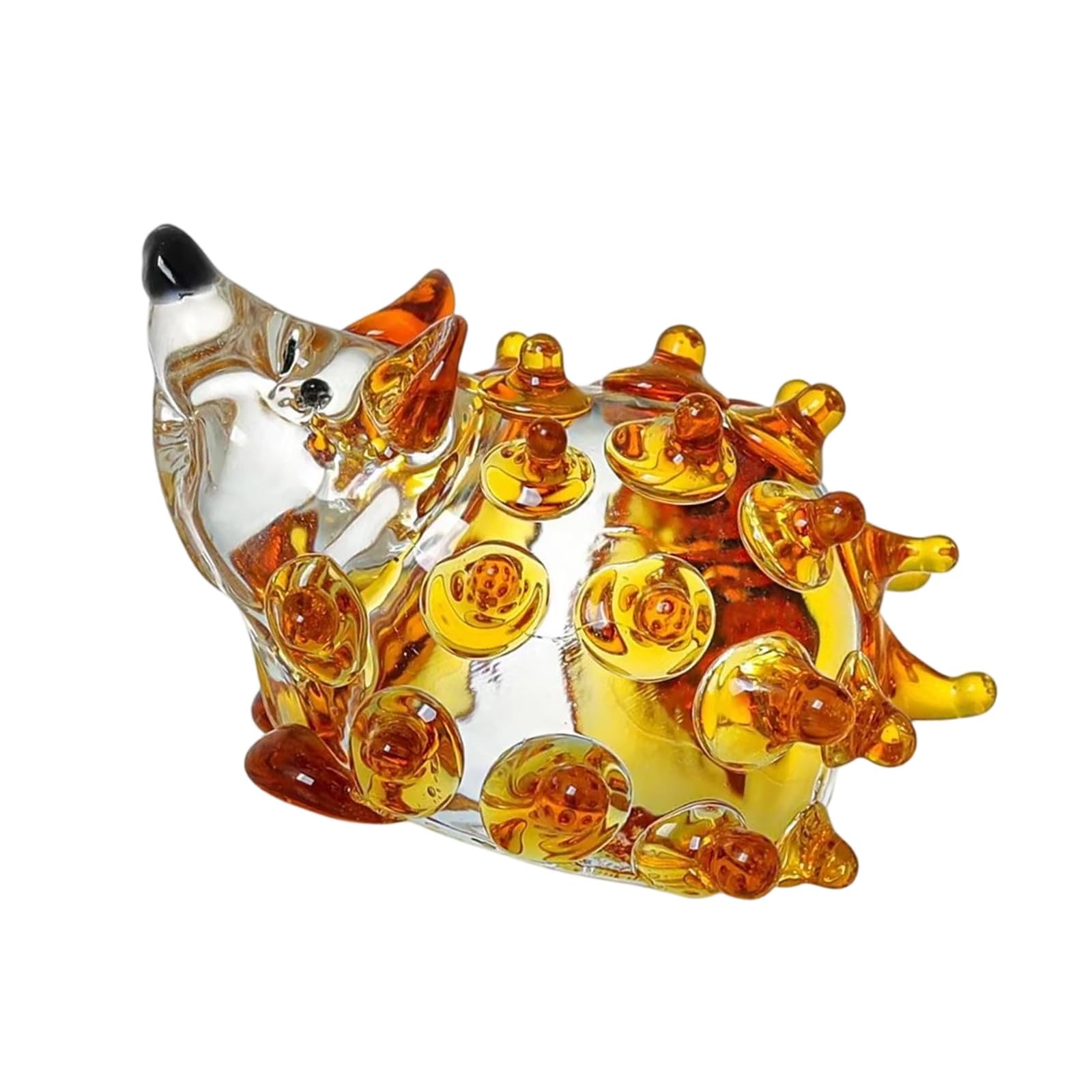 Msioytog Crystal Animal Statue Beautiful Glass Animal Sculpture Wonderful Tabletop Decoration Accessories Home Decoration