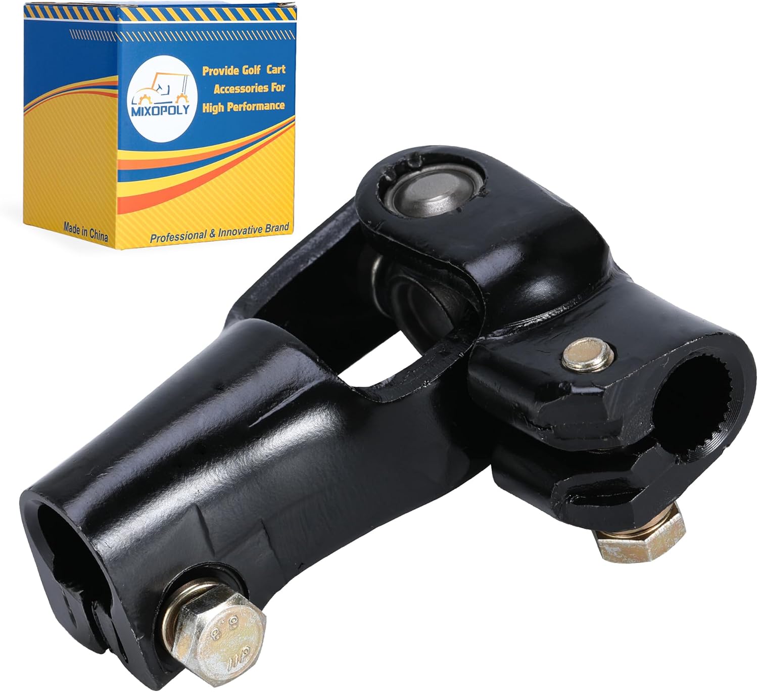 Metal Golf Cart Steering Lower Yoke for Club Car Precedent 2004-Up & Tempo 2018-Up with U-Joint Replace OEM 103810201 1038102-01