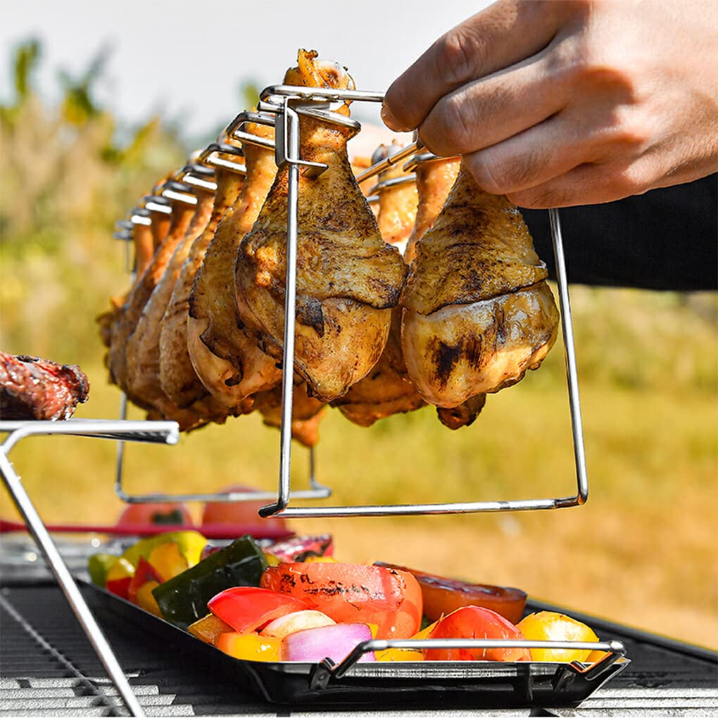Stojak na grilla Udko z kurczaka Grill Uchwyt do pieczenia Profesjonalne artykuły kempingowe
