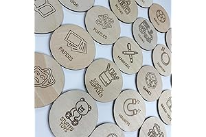 Wood Toy Storage Chest Labels,Trofast Storage Signs 30 Pack