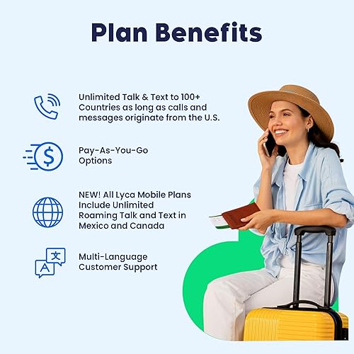 Miniatura 3 de Lycamobile - Tarjeta SIM de 90 días con plan de $59 con datos ilimitados, conversaciones internacionales y mensajes de texto a más de 75 países de