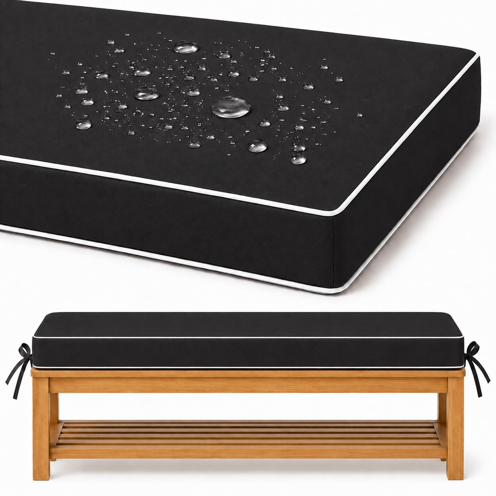Waterproof Bench Pad - Cushions for Outdoor Furniture, Garden Seat Cushion