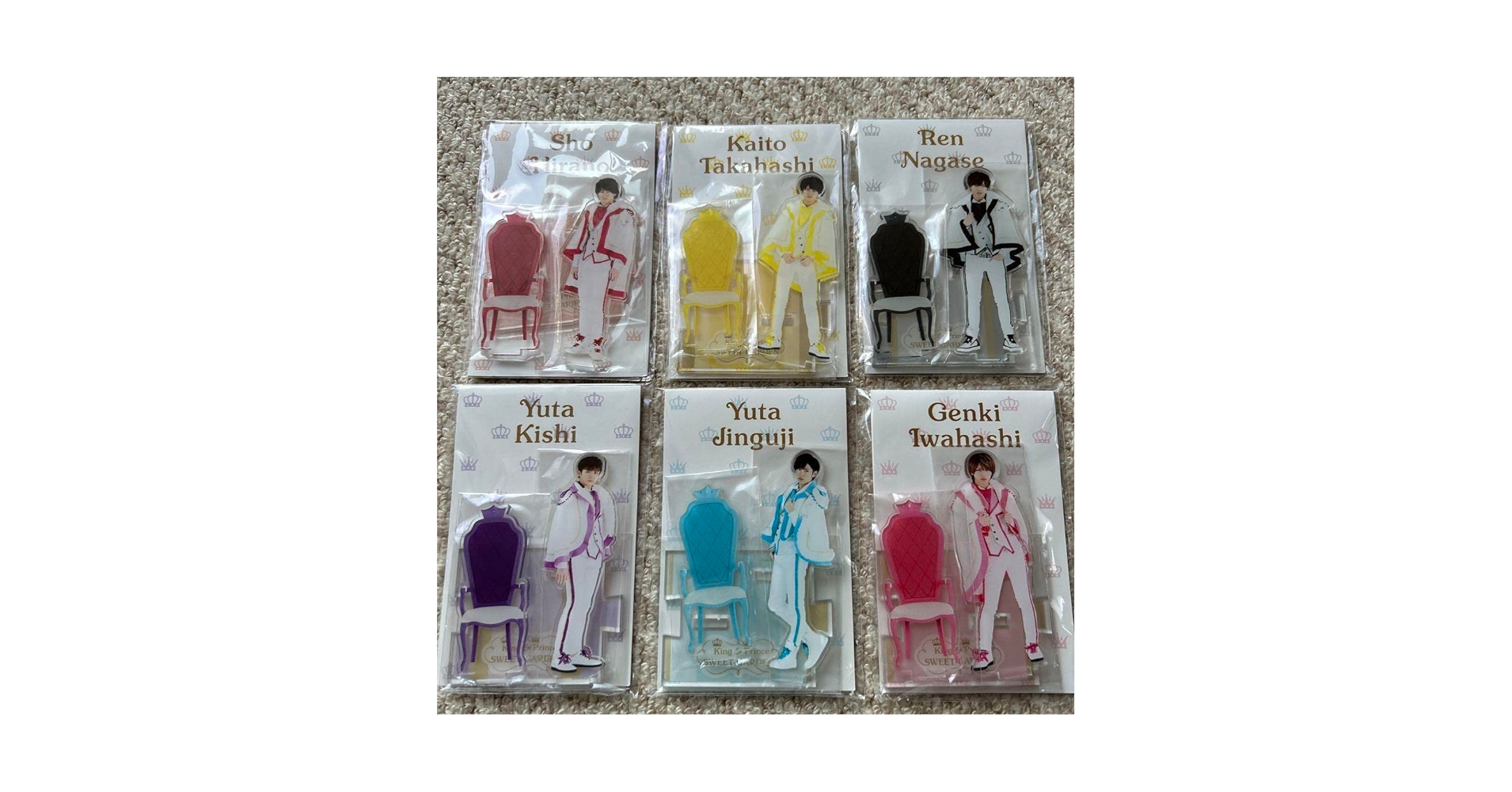 \"king&prince sweet garden\" アクスタ全6種セット Amazon.co.jp: アクスタ 6点 キンプリ スイートガーデン 平野紫