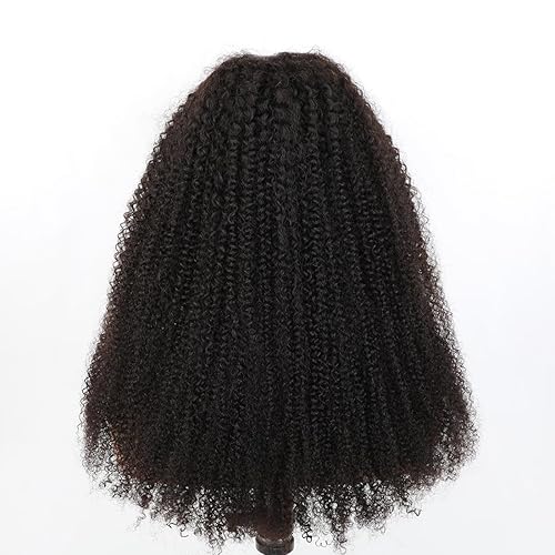 Miniatura 7 de ISEE Peluca rizada afro de encaje HD 6x4 sin pegamento para mujer, 100% cabello humano virgen brasileño sin procesar, 22 pulgadas