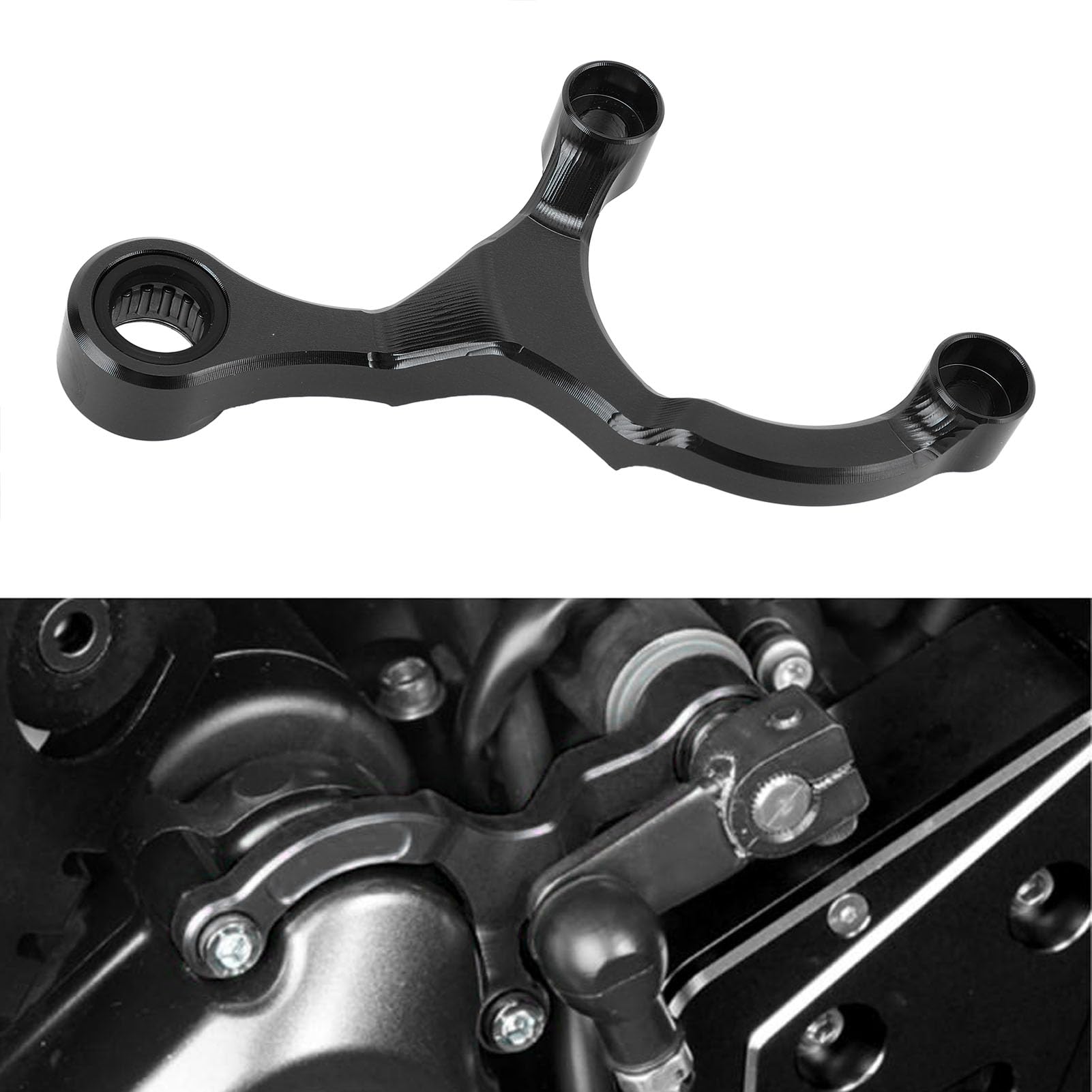 SIXRUN Stabilisateur de Changement de Vitesse, Stabilisateur de Changement de Vitesse, Support de Changement de Vitesse Précis en Alliage d'aluminium pour Tenere 700 Rally Edition 2019