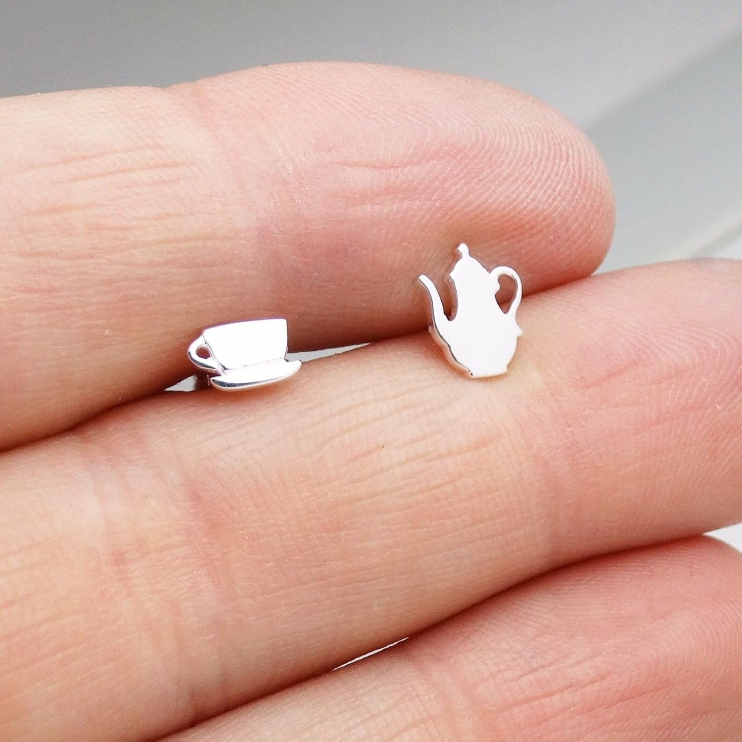 FashionJunkie4Life Sterling Silver Hobby Stud Earrings with Butterfly Backs