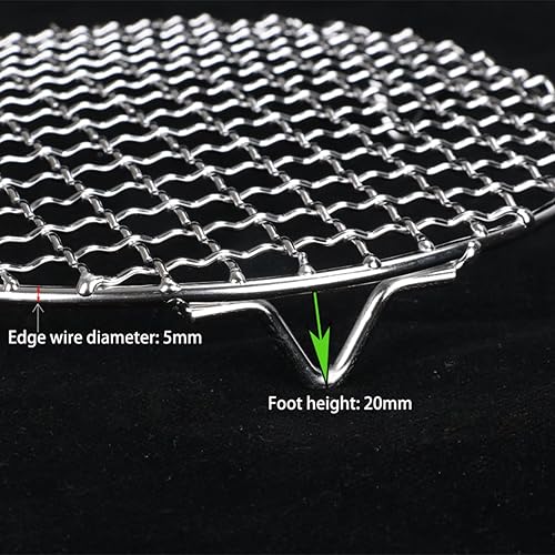 Miniatura 2 de Estante redondo para conservas de acero inoxidable con patas de diámetro de 9.5 pulgadas, acero inoxidable resistente para horno de olla a presión