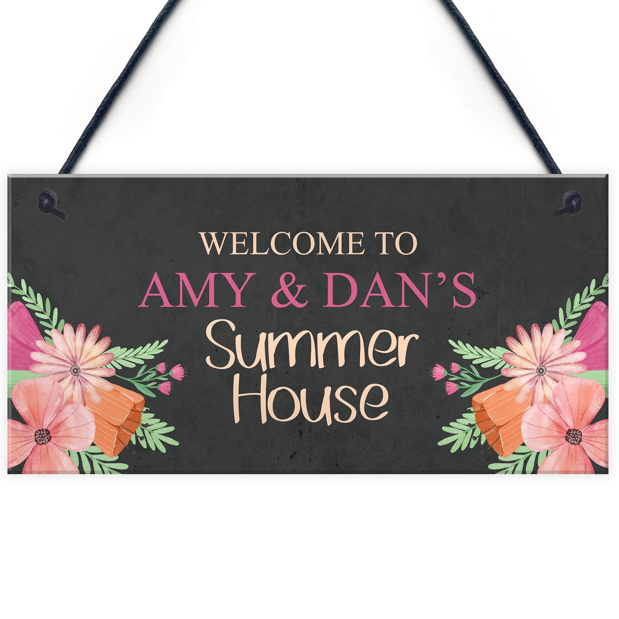 Red Ocean Personalised Summer House Garden Shed Sign Novelty Garden Accessories Gifts