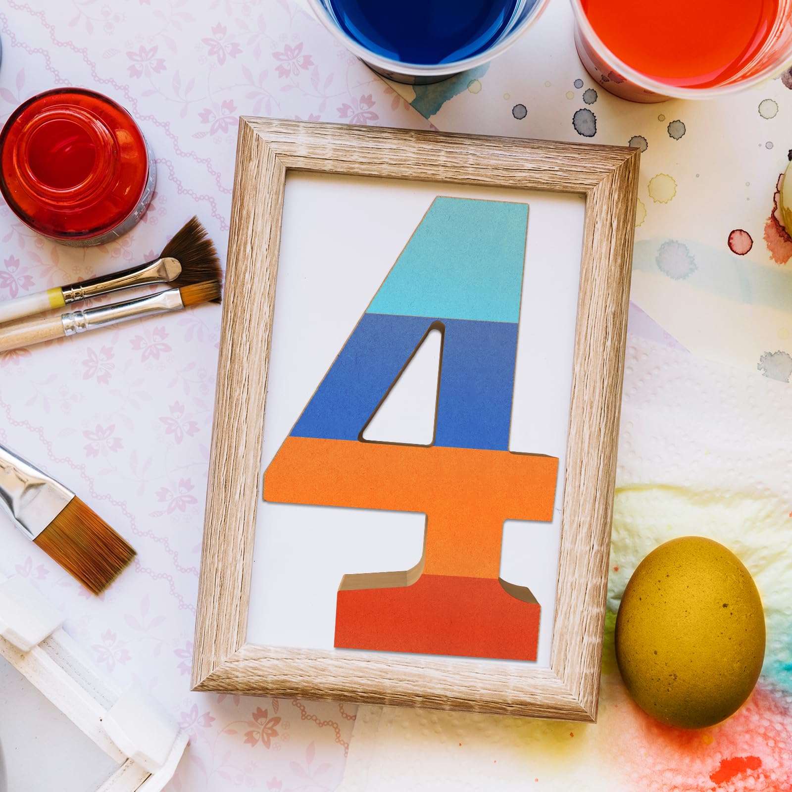 Aruatu 12 Inch Balsa Wooden Numbers Unfinished Wood Numbers for Wall Decor Decorative Standing Numbers Large Numbers for Wall Decoration for Craft Home Party Projects (2) - Image 4