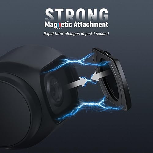 Miniatura 62 de NEEWER Juego de filtros magnéticos ND CPL UV compatibles con DJI OSMO Pocket 3 Creator Combo Accesorios, Cámara de Acción 6 Pack UV ND16 ND32 ND64