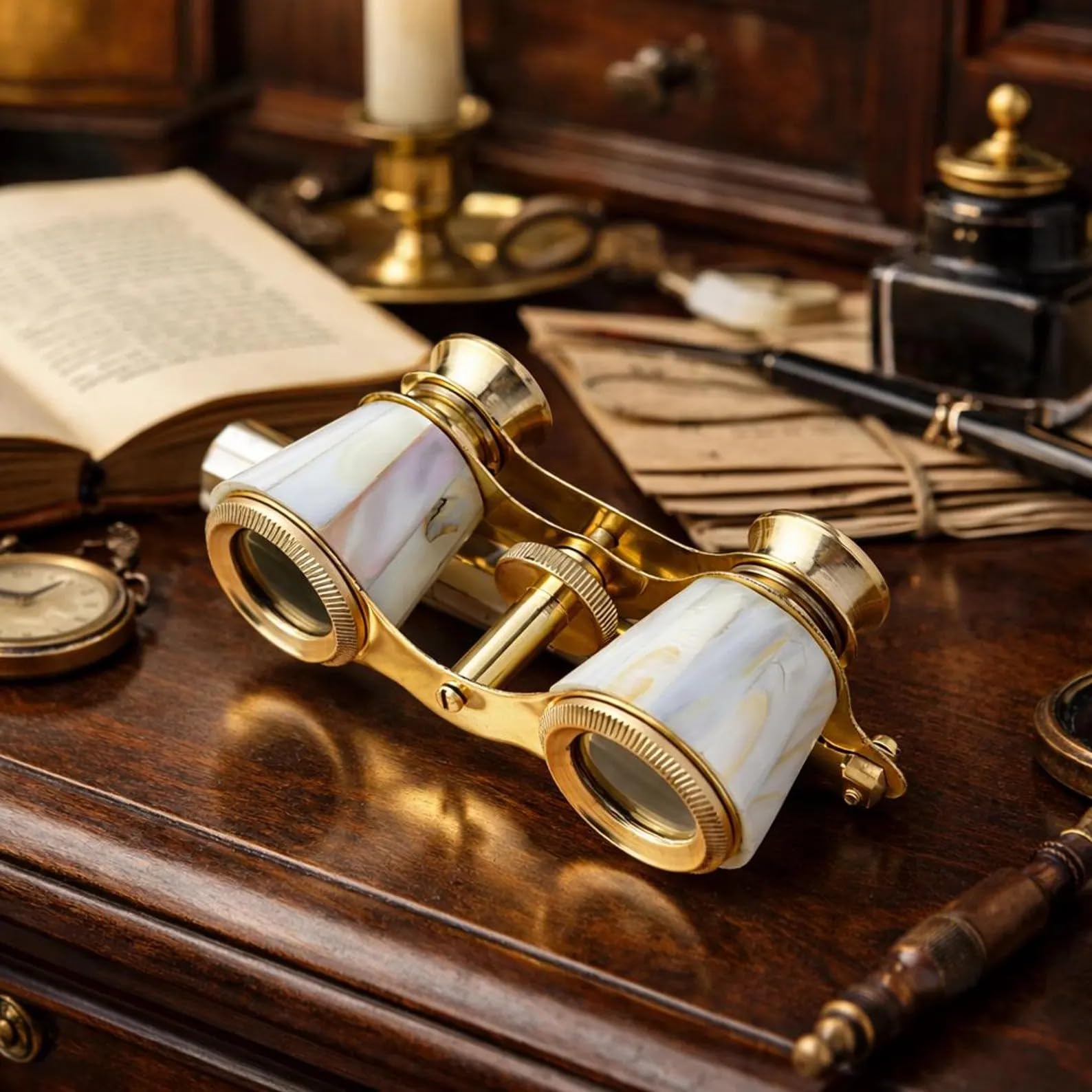 Vintage Opera Glasses Binoculars with Foldable Handle Or Compact Glasses for Concerts, Opera, Ballet & Decor for Timeless Adventures and Memorable Gifts, for Wife-image-3