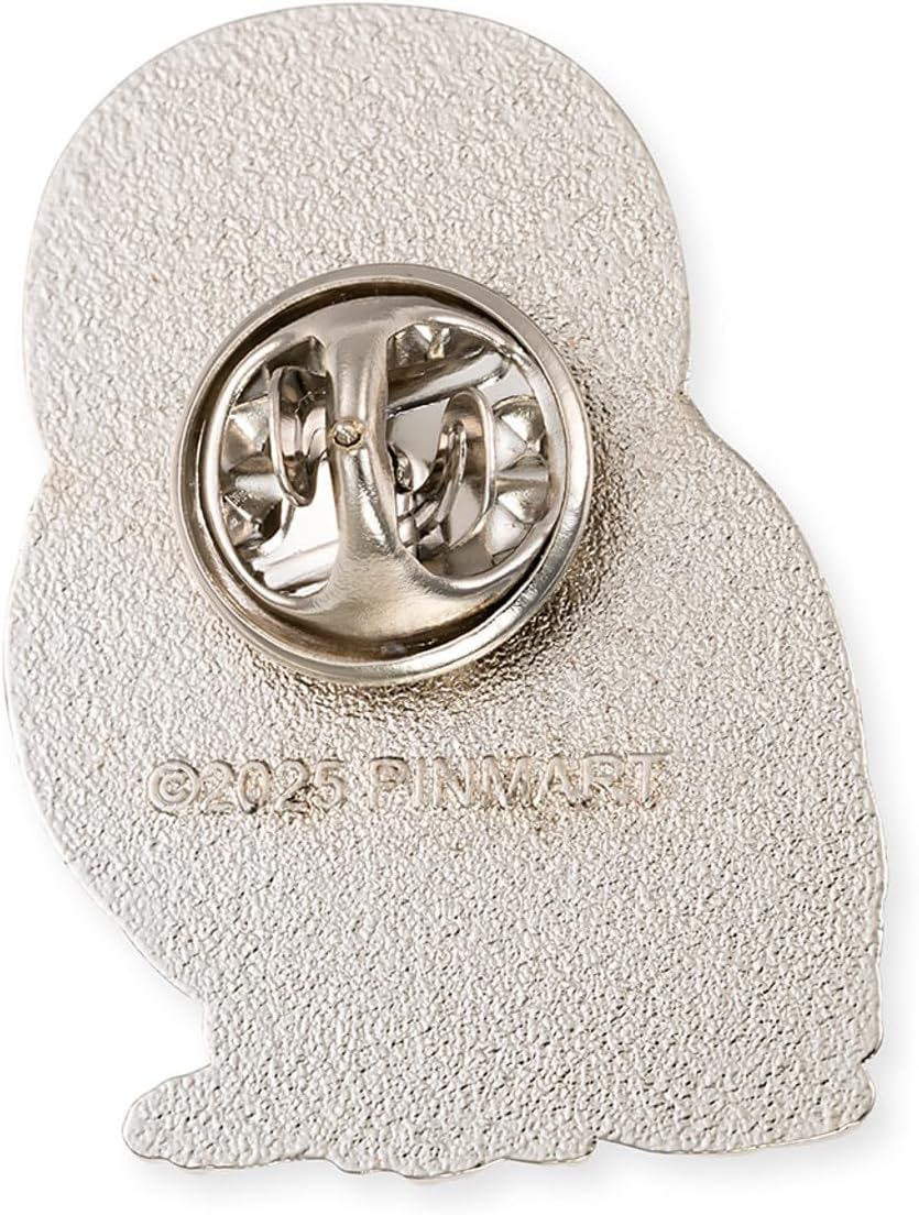 PinMart's Snowy Owl Enamel Pin – Cute Backpack Decorations, Lapel & Hat Pins, Perfect for Bags, Jackets, Backpacks, or Everyday Wear – Stylish Accessories for Gear