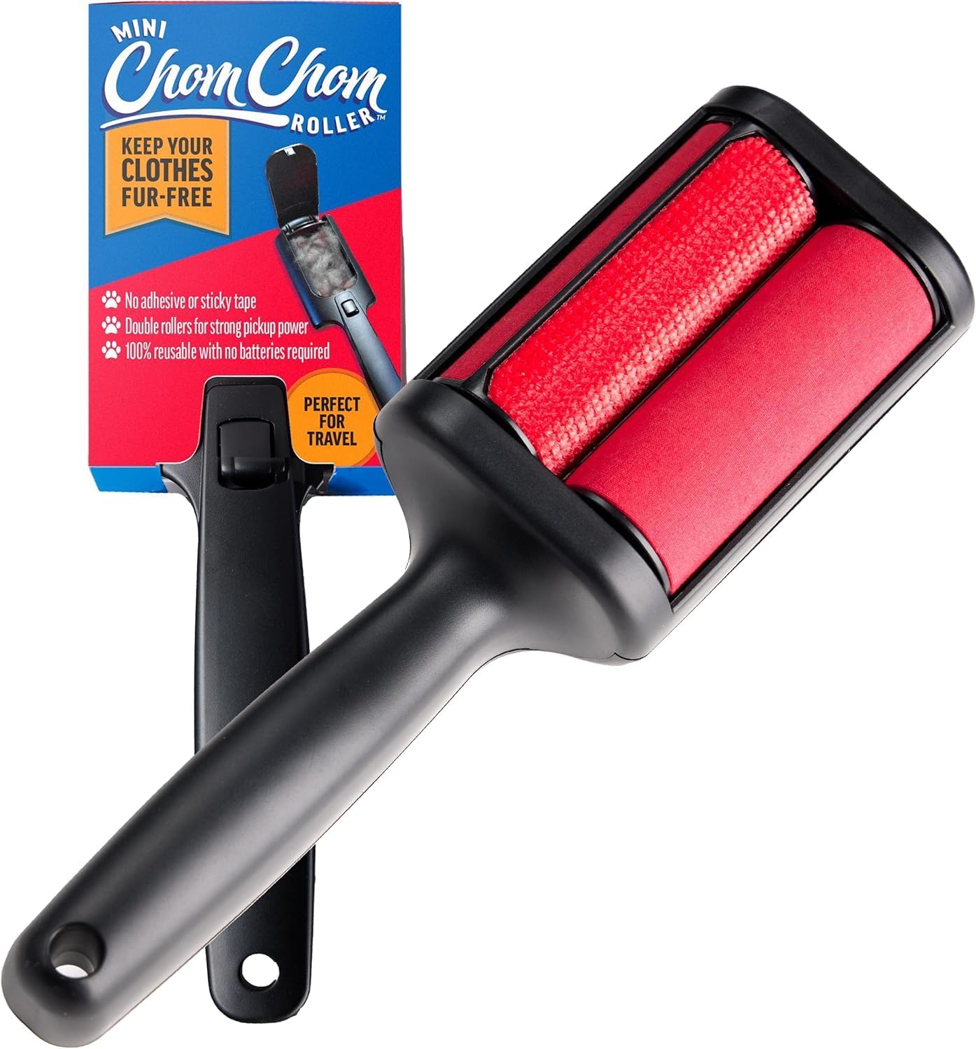 ChomChom Roller for Pet Hair – Reusable Lint Roller Pet Hair Removal Tool for Clothes, Couches, Cars and Travel – Cat Dog Hair Remover, Compact, No Sticky Refills Needed (Mini) ChomChom Roller for Pet Hair – Reusable Lint Roller Pet Hair Removal Tool for Clothes, Couches, Cars and Travel – Cat Dog Hair Remover, Compact, No Sticky Refills Needed (Mini)