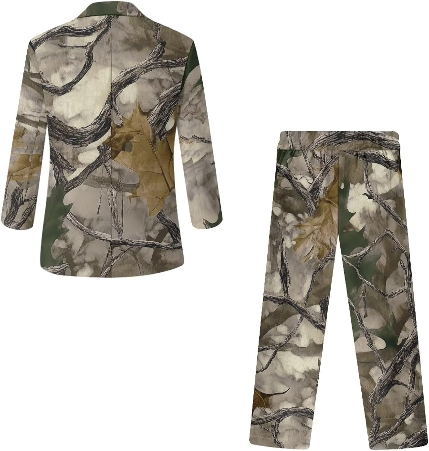 Camo Branches Boys' 2-Piece Suit Set Boys Dress Suit 6-12 Years