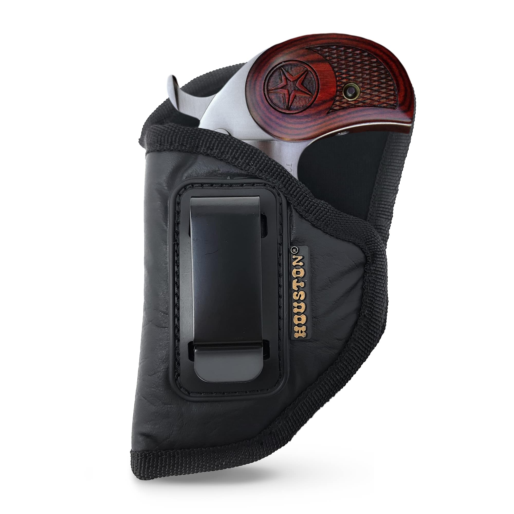 Black Eco Leather Bond Arms Holster Derringer for Century 2000 Backup .45lc / .410 3.5" Barrel - Quick Draw Derringer Holster for Men/Women - Eco Leather Concealed Carry Holster - Sweatproof Left