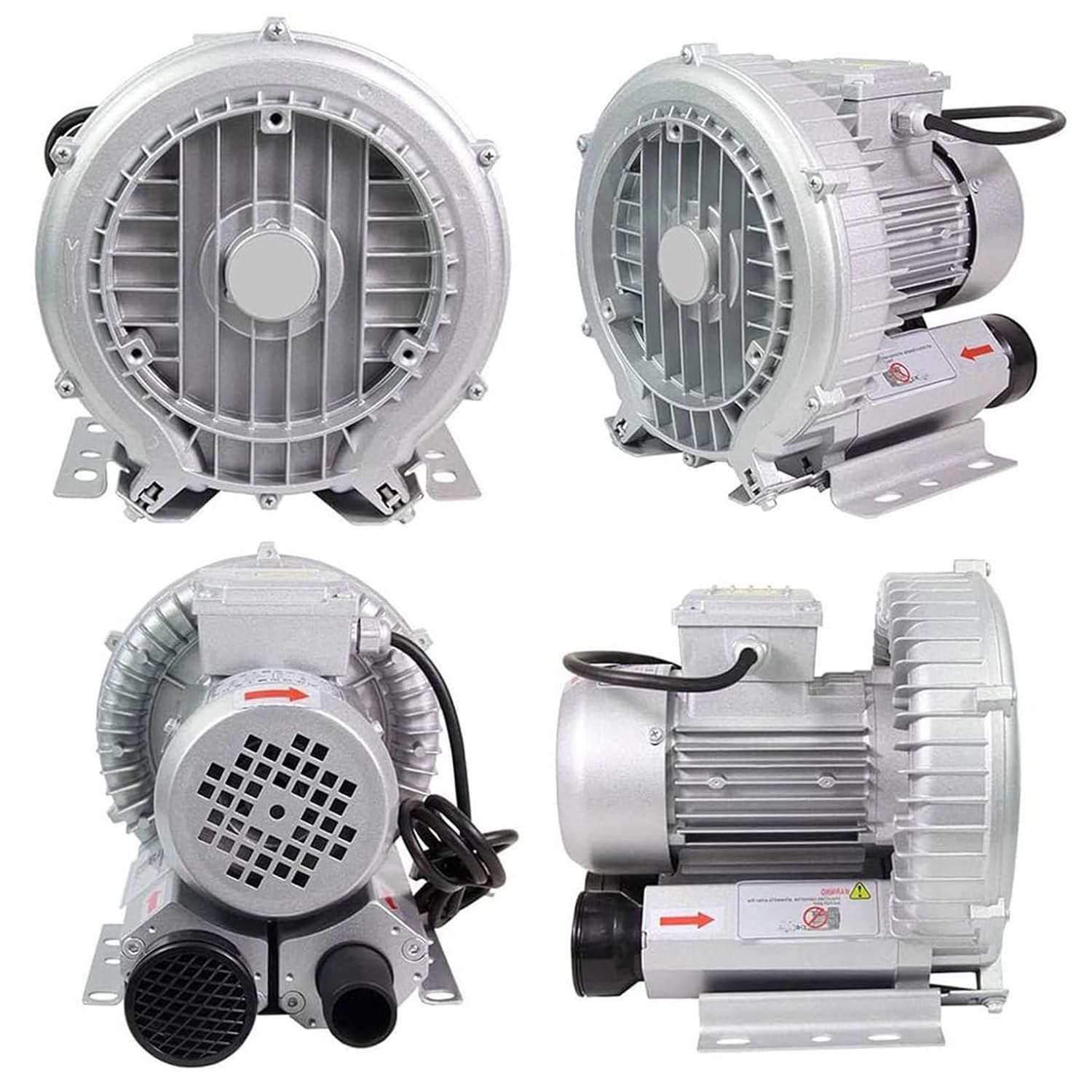 Ventilatore rigenerativo,Ventilatore a vortice ad Alta Pressione monofase, Ventilatore a Canale Laterale,Soffiatore ad Anello per acque reflue Aera (750w)