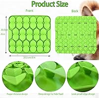 Vista 7 de Alfombrilla pequeña de silicona para perros pequeños, cachorros, gatos, comer lentamente, tapete para lamer alimentos secos y húmedos