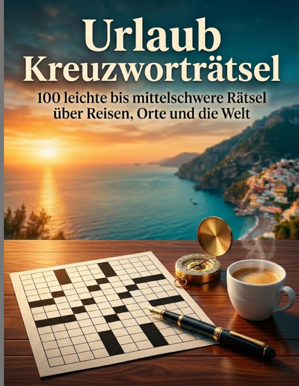 Urlaub Kreuzworträtsel: 100 leichte bis mittelschwere Rätsel über Reisen, Orte und die Welt