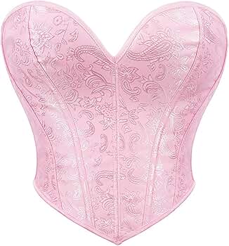 Sinzelimin Women's Overbust Corsets Gothic Fishbone Support