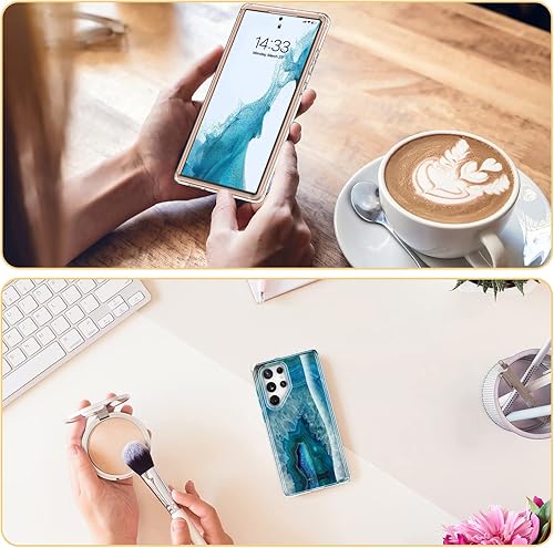 Miniatura 7 de ESDOT - Funda protectora Samsung Galaxy S22, grado militar, resiste caídas de 21 pies, diseño moderno, para mujeres, a prueba de golpes, para Galaxy