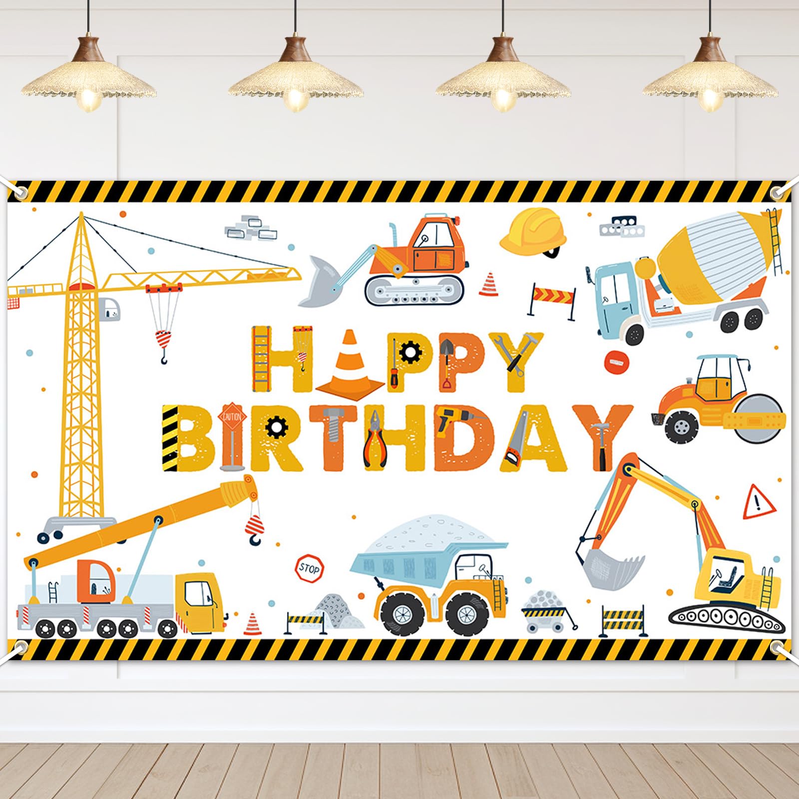 BESTOYARD Geburtstags-Banner – 'Happy Birthday' Bagger Design, Papier, Für Kinderparty-Deko