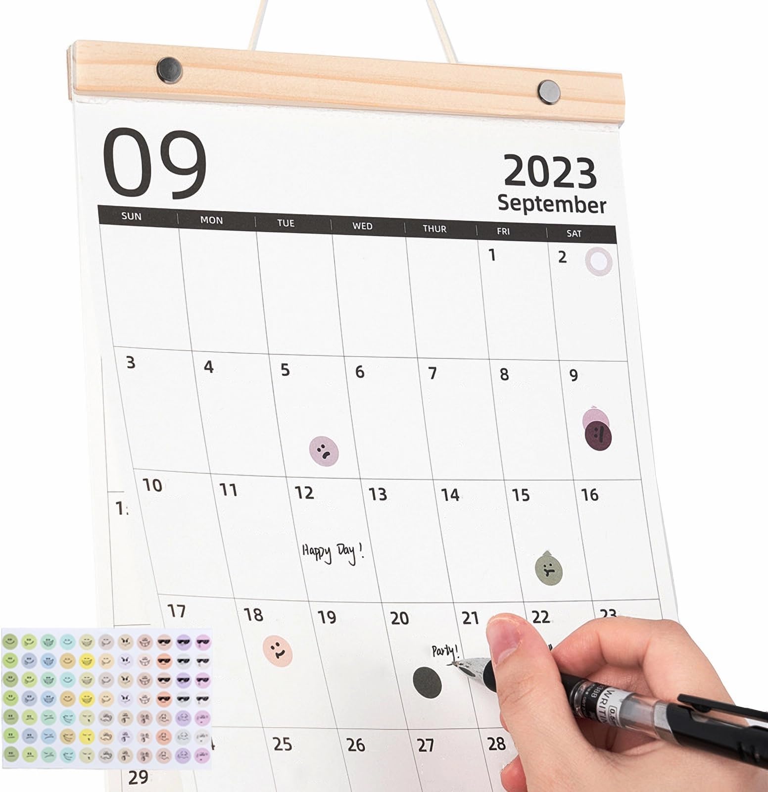 Calendar 2024 UK,2024 Calendar Month to View,Family Calendar 2024 UK Family Planner Wall for Busy Homes with Lists Stickers Minimalist