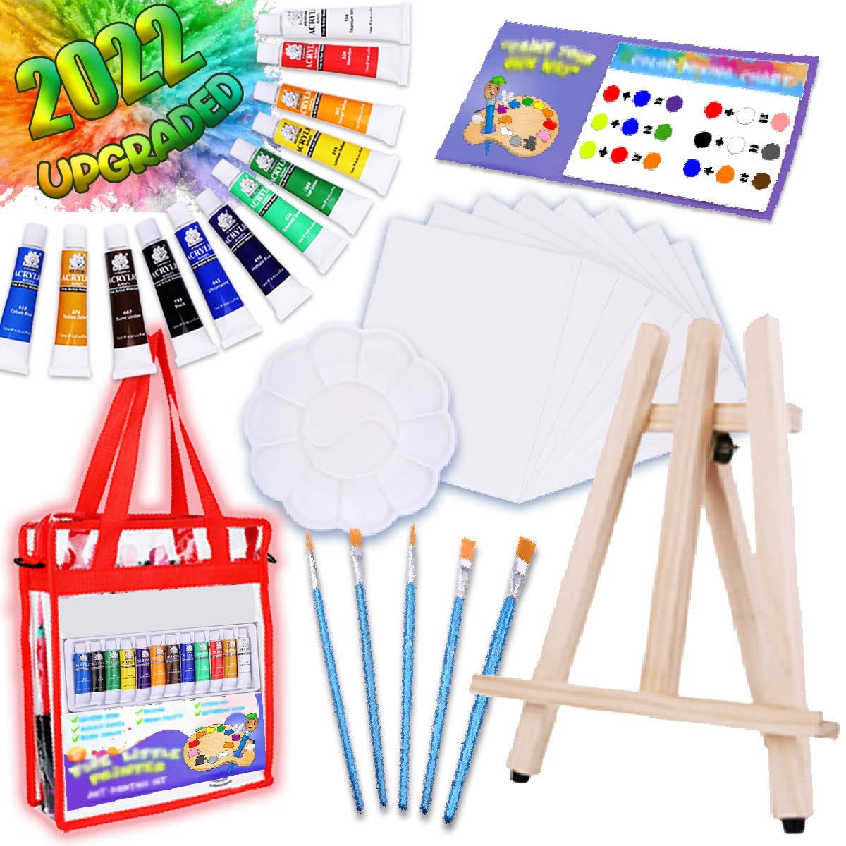 絵画セット Amazon.co.jp: KIDDYCOLOR 211枚の絵の具セット、デラックス