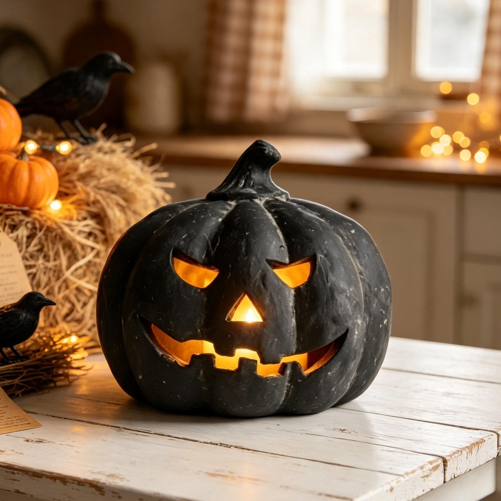 Generisch Decorazione a di Halloween, spaventosa statua autunnale in