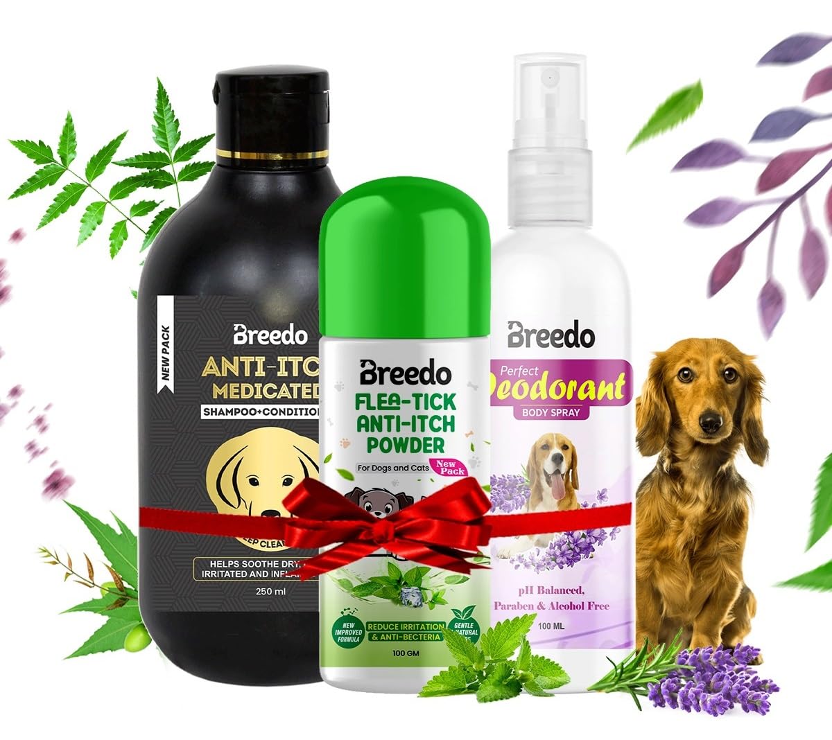 Breedo Ditch to Itch Dog Shampoo & Puppy Shampoo | Dog Perfect Body Perfume Spray | Dog Powder for Pomeranian, German Shepherd, Labrador and Golden Retriever Powder for Persian Cat(Combo of 3) (B0CNZ2BFBT) Amazon Price History, Amazon Price Tracker