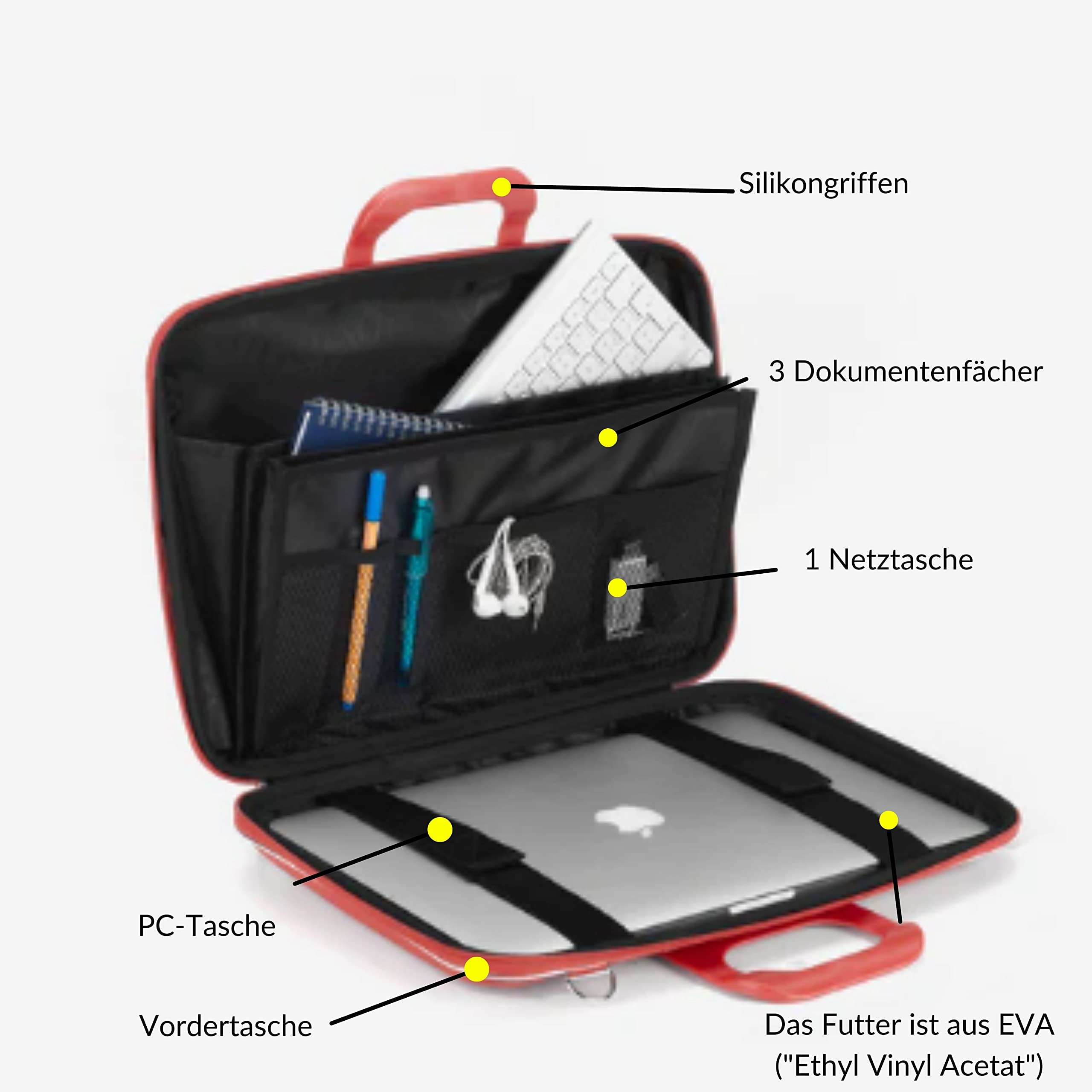 Bombata Classic Plus Koffer 39,6 cm 43 cm, Rot, 43 cm, Koffer