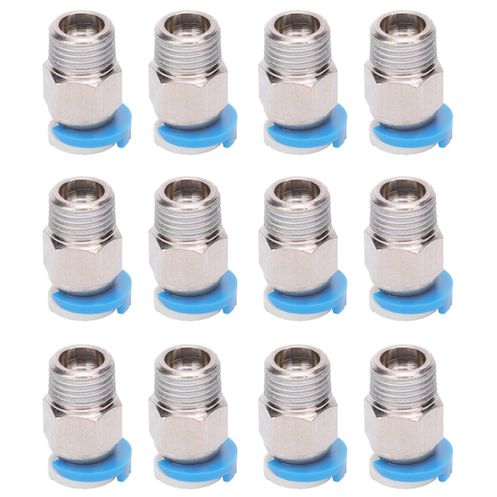 12 szt. Rurka PTFE M10 dla Drukarki 3D Bowden, Złącza Push-Fit do Głowicy Wytłaczarki 3D