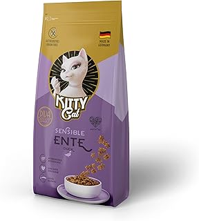 KITTY Cat Duck Sensitive 3 kg, Dry Food with High Meat Content for Sensitive Cats, Grain-Free Cat Food with Taurine and Salmon Oil, Made in Germany product image