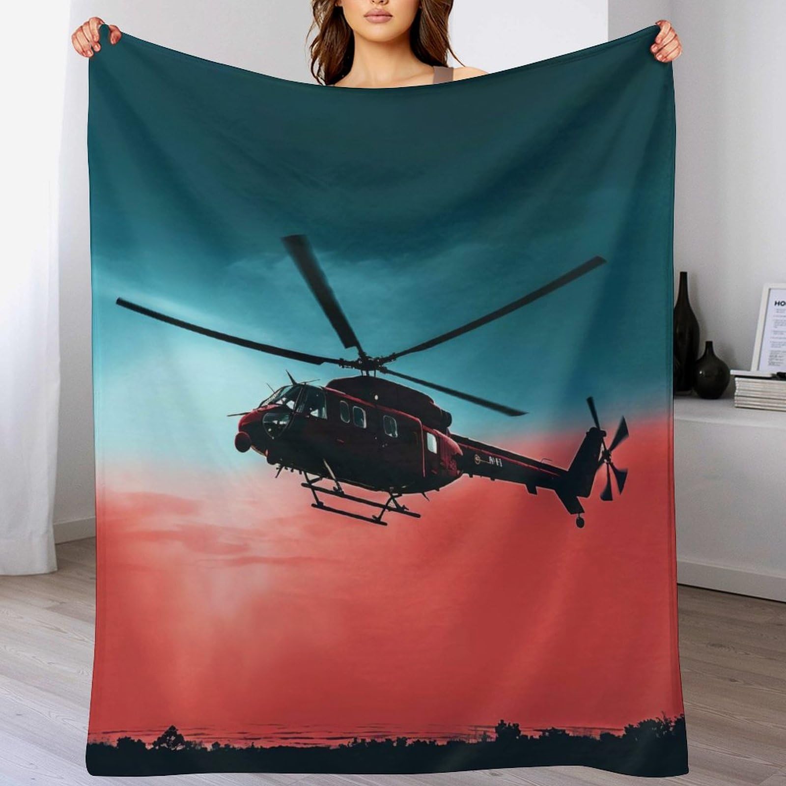 Couverture hélicoptère pour canapé afin de créer un salon cosy