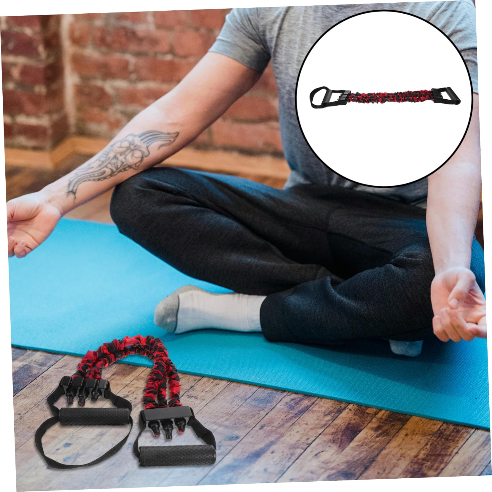 Didiseaon Espansore Toracico Fitness Regolabile Per Allenamento Della Attrezzatura Per Palestra Domestica Per Allenamento Dei Muscoli Del Torace Braccia Fascia Resistenza Attrezzo Fitness