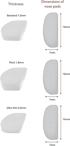 Vista 17 de Setex Gecko Grip - Almohadillas antideslizantes para la nariz de 0.039 in, 5 pares negros fabricados en Estados Unidos, innovadoras fibras