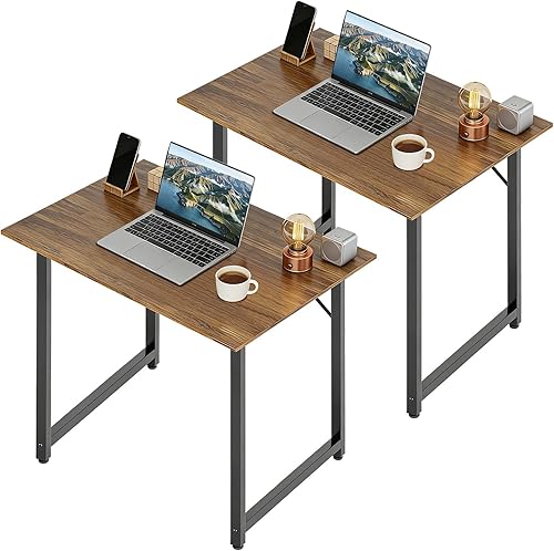 Miniatura 38 de BestOffice Escritorio para computadora, escritorio de oficina en casa, estilo moderno y simple para oficina en casa, estudio y escritura (negro, 39