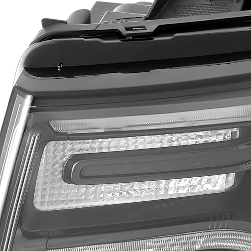 Miniatura 7 de Partzer Kit de montaje de faros delanteros negros HID compatible con JEEP Grand Cherokee 2016, 2017, 2018, 2019, 2020, 2021, JEEP Grand Cherokee,