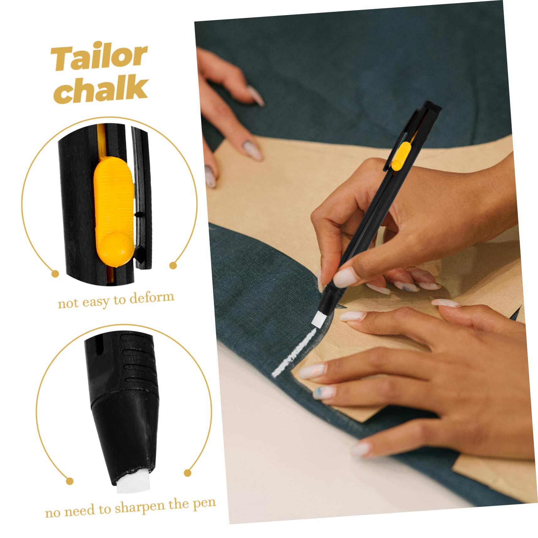 TEHAUX 10ensembles Stylos à Craie De Couturier avec Recharge De Crayons à Marquer pour Pratique Et