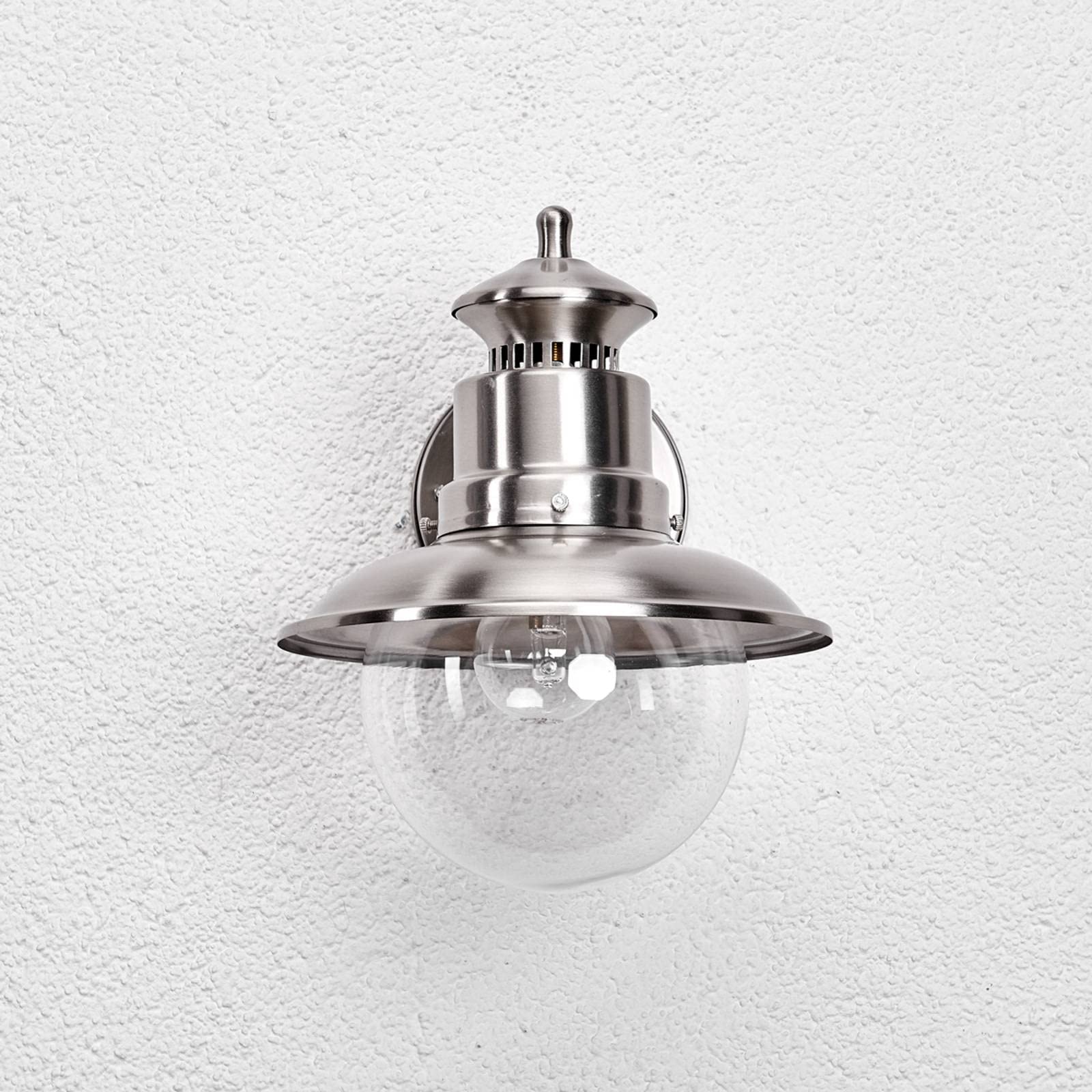 Lindby Applique da esterni dimmerabile (Moderno) colore Grigio, in Acciaio Inox parete esterna/parete casa abitazione terrazzo und balcone