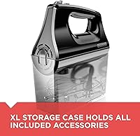 Vista 3 de BLACK+DECKER Batidora de mano versátil de 5 velocidades con 5 accesorios y estuche de almacenamiento, con botón Turbo Boost, función de expulsión