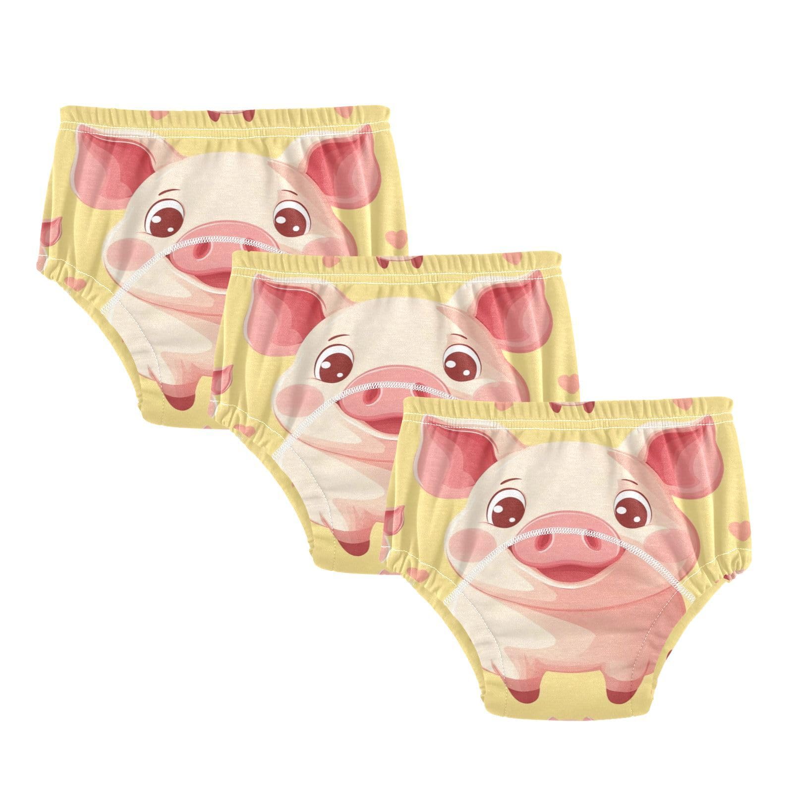 Coikll Cute Pig (2) Toddler Training Underwear Waterproof Baby Pee Pants -4T