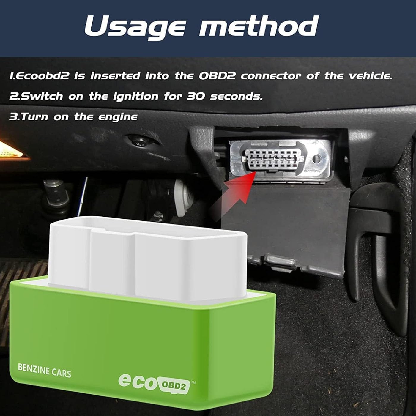 MRGIINR Syngas OBD Fuel Saver, Syngas OBD Kraftstoffsparer, Optimiert Motorkraftstoff, Verbessert Benzinverbrauch, Gilt Für Alle Fahrzeuge (2 pcs) - 2