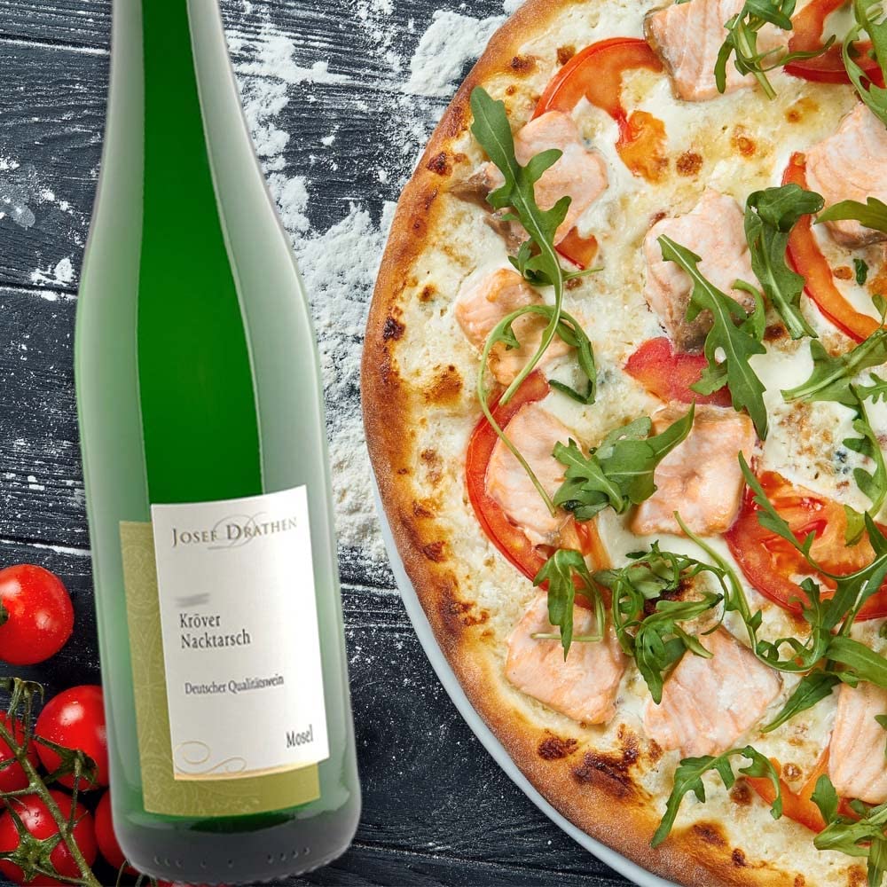 J.Drathen Kröver Nacktarsch QbA, lieblich, sortenreines Weinpaket + VINOX Winecards (6x0,75l)