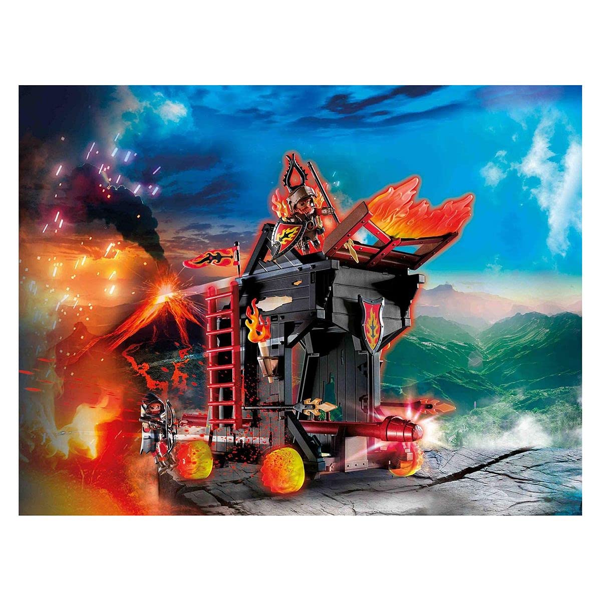 PLAYMOBIL Novelmore 70393, Torre d'assalto con Ariete di Burnham, dai 4 ai 10 Anni
