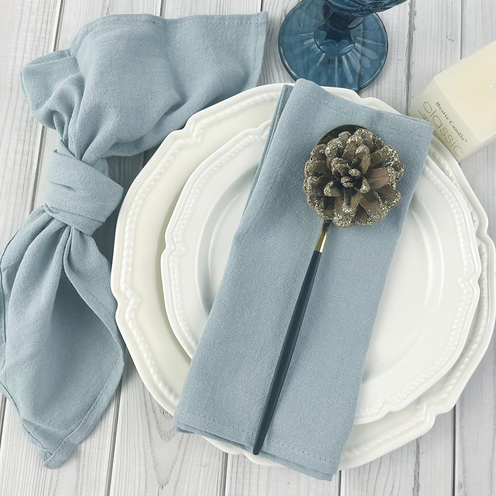 Tovaglioli di stoffa, 50 pezzi, strofinacci da cucina, adatti for case, ristoranti e hotel, 30x45 cm(Grey)
