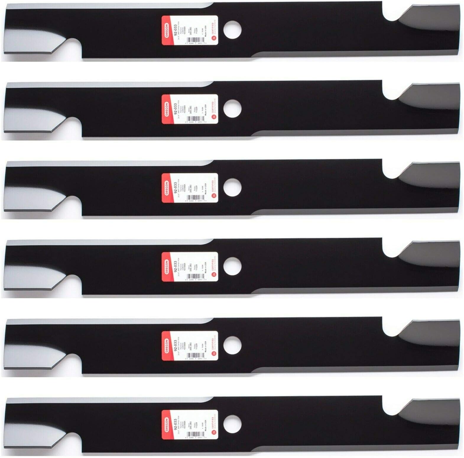 6PK USA Mower Blades for Exmark Lazer 103-6384 103-6384-S 103-6394 103-6394-S 103-6404