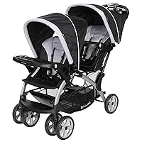 Vista 2 de Cochecito Baby Trend doble, de 5 puntos, y asiento infantil para vehículo, de 35 libras, con base para asiento