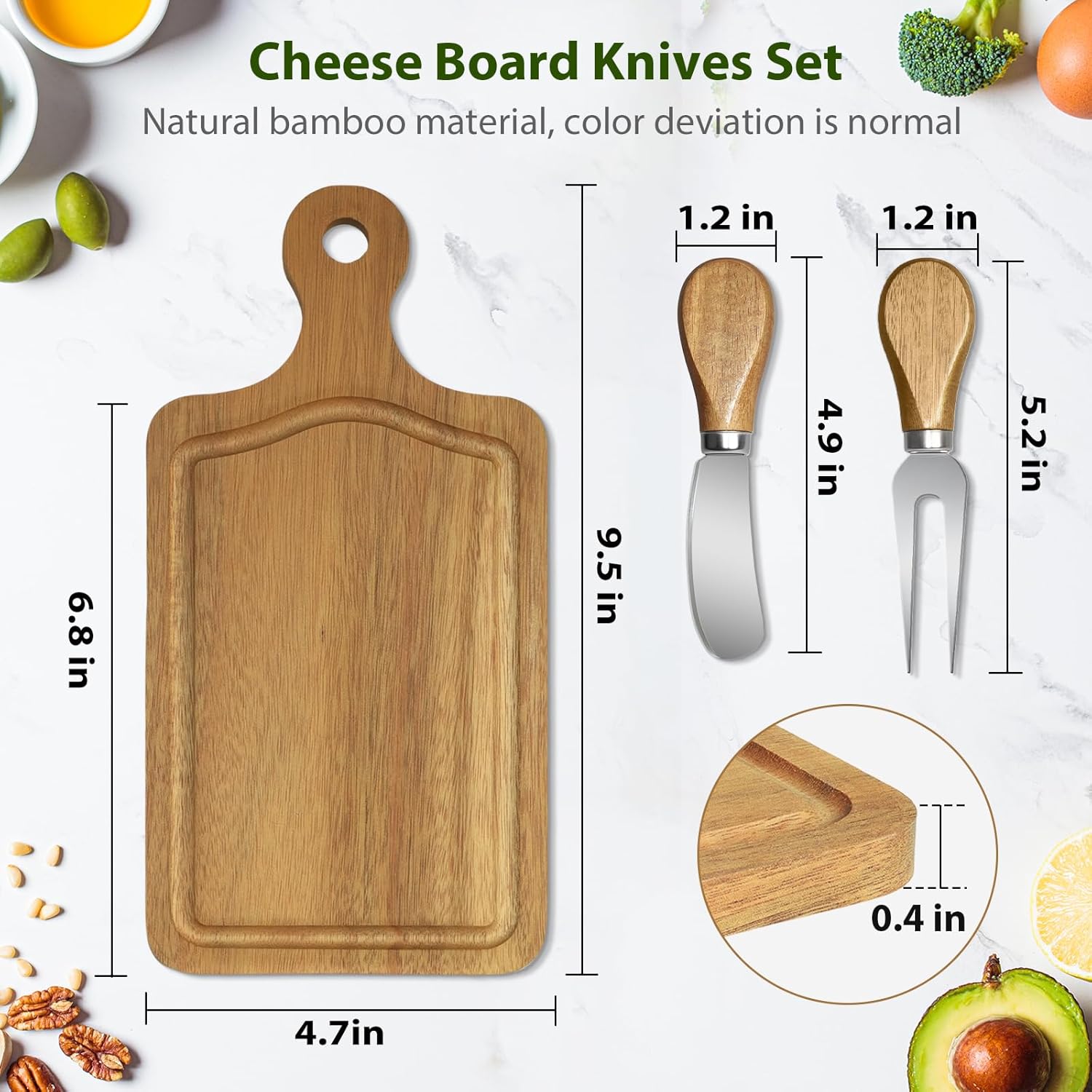 AZEAM 32 Sets Baby Bridal Shower Prizes for Game Winners, Acacia Mini Cheese Board Sets with Knives Forks and Present Box, Small Charcuterie Boards Bulk for Party Wedding Guests Present